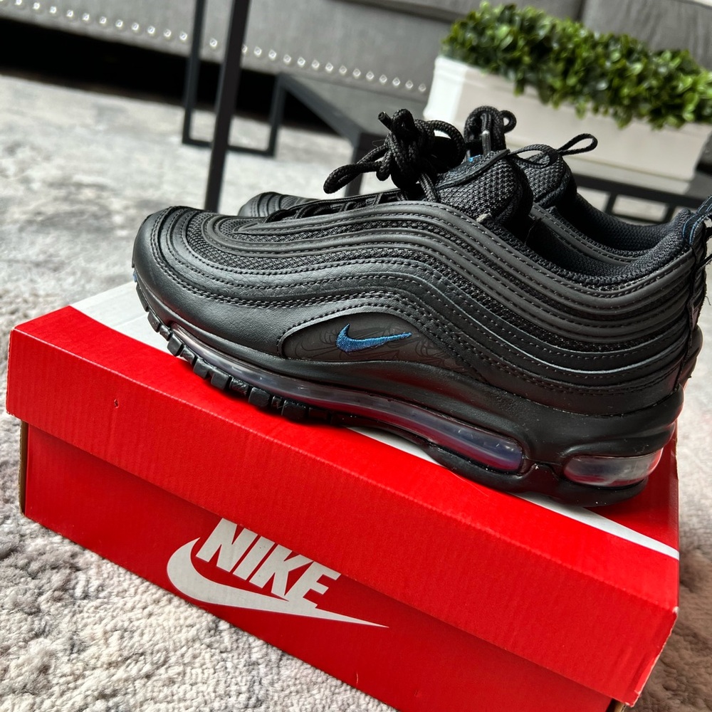 Youth Nike Black and Maria Blue Air Max 97